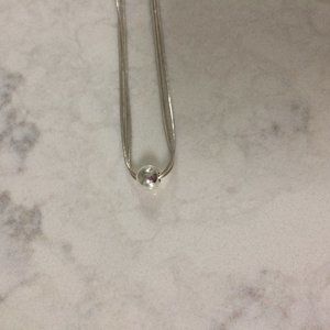 Silpada Silver Three Strand w/ Silver Bead